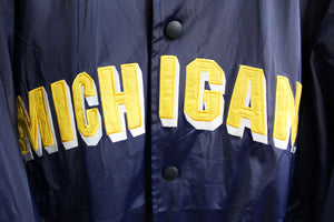 Vintage-CC- Michigan Wolverines Steve & Barry's Script Bomber Jacket