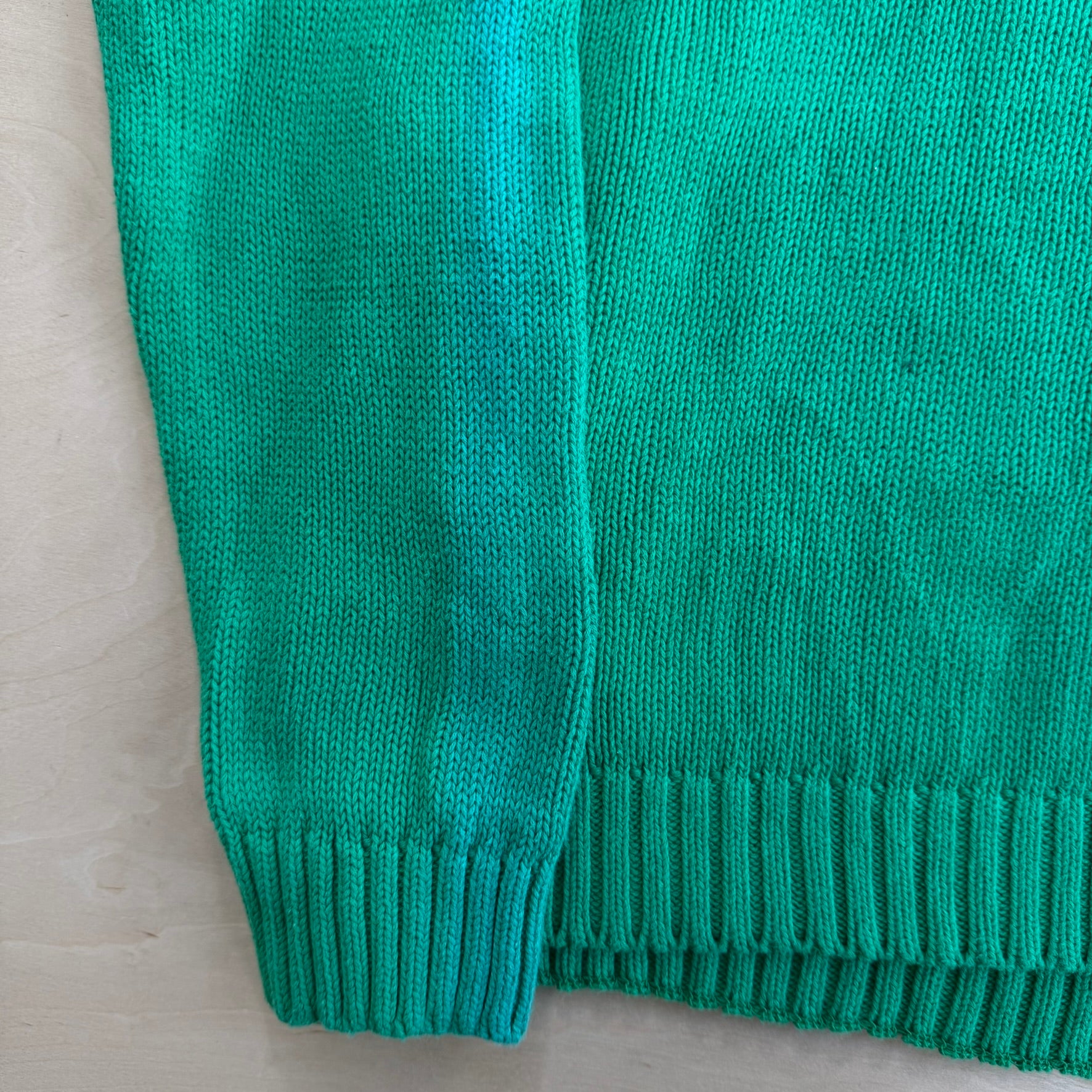 J- Vintage Chaps RL Embroidered Logo Quarter Zip Knit Sweater - L