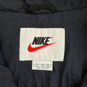 J- Vintage Nike Black Zip Up Lightweight Windbreaker - XL