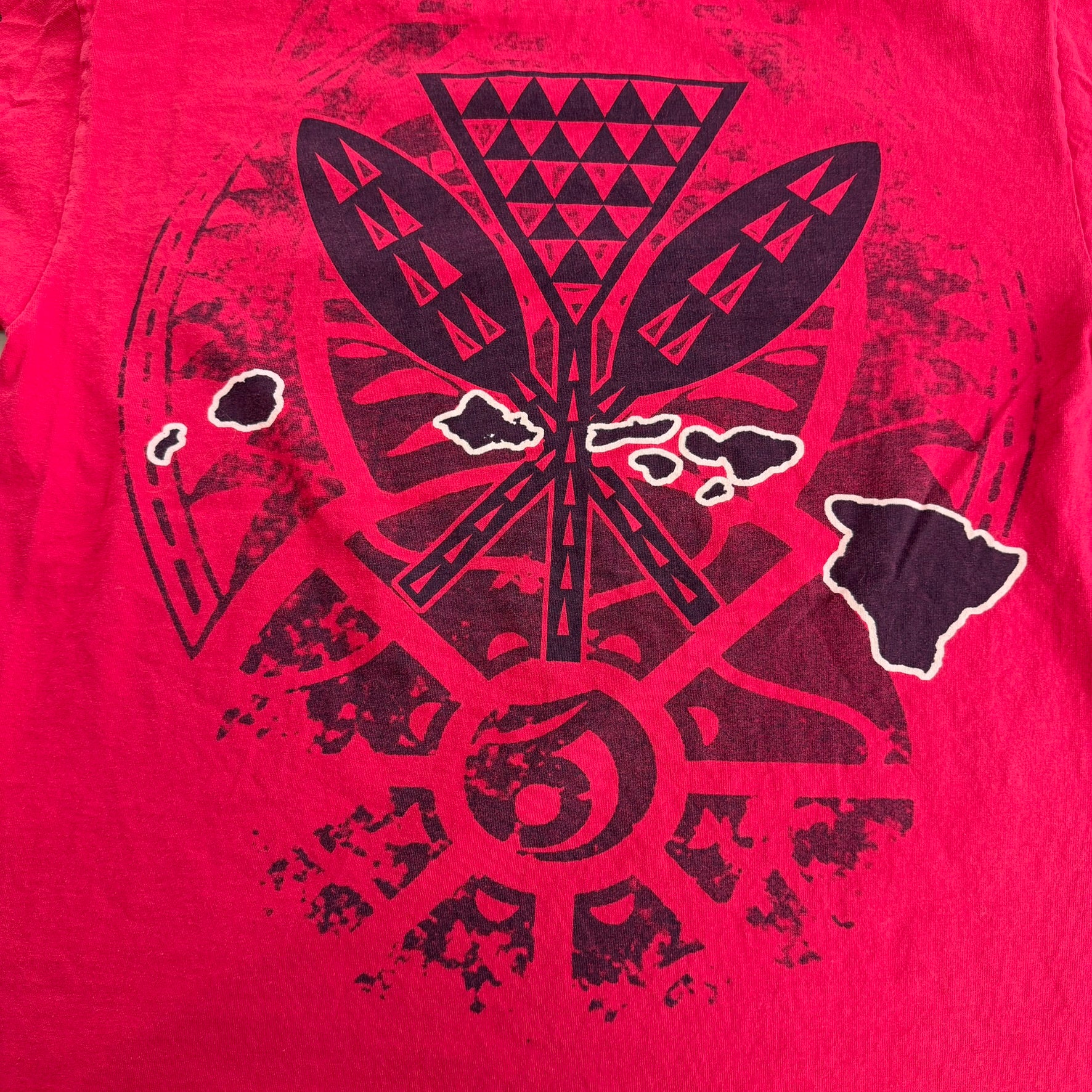 J- Vintage Shaka Aloha State God's Kingdom Jumbo Print Tee - 2XL