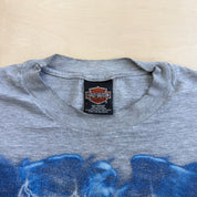 J- Vintage '01 Harley Davidson Keene New Hampshire Graphic Made In USA Long Sleeve Tee - L