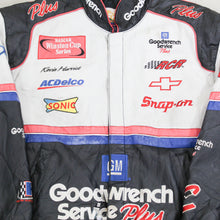 Load image into Gallery viewer, D- Vintage Nascar Jeff Hamilton Kevin Harvick Leather Racing Jacket
