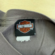 J- Vintage '09 Harley Davidson Charlottetown P.E.I Graphic Long Sleeve Tee - XL