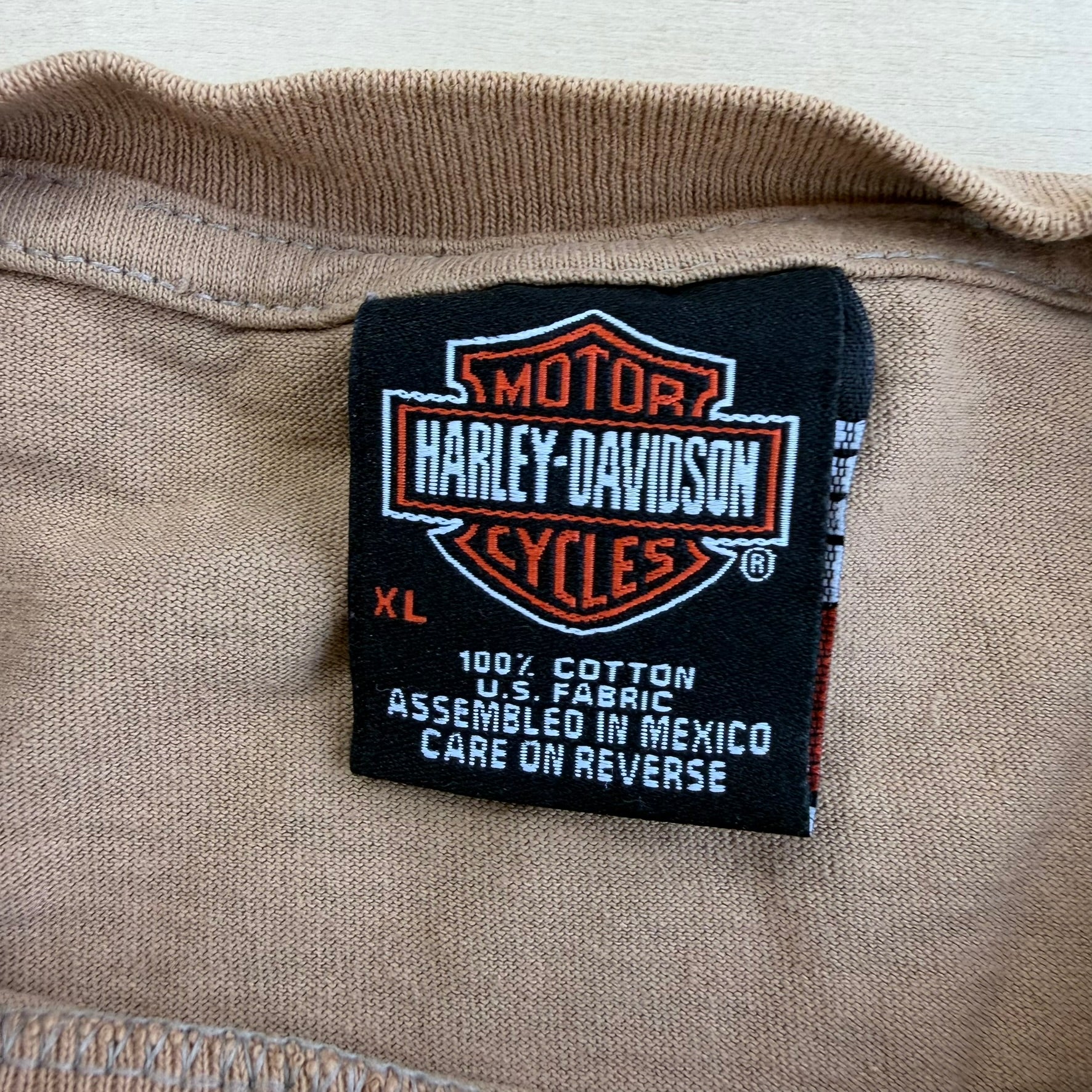 J- Vintage '04 Harley Davidson Rehoboth Beach Del Graphic Long Sleeve Tee - XL