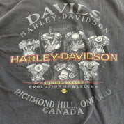 J- Vintage '03 Harley Davidson Richmond Hill Ontario 100 Years Strong Long Sleeve Tee - L