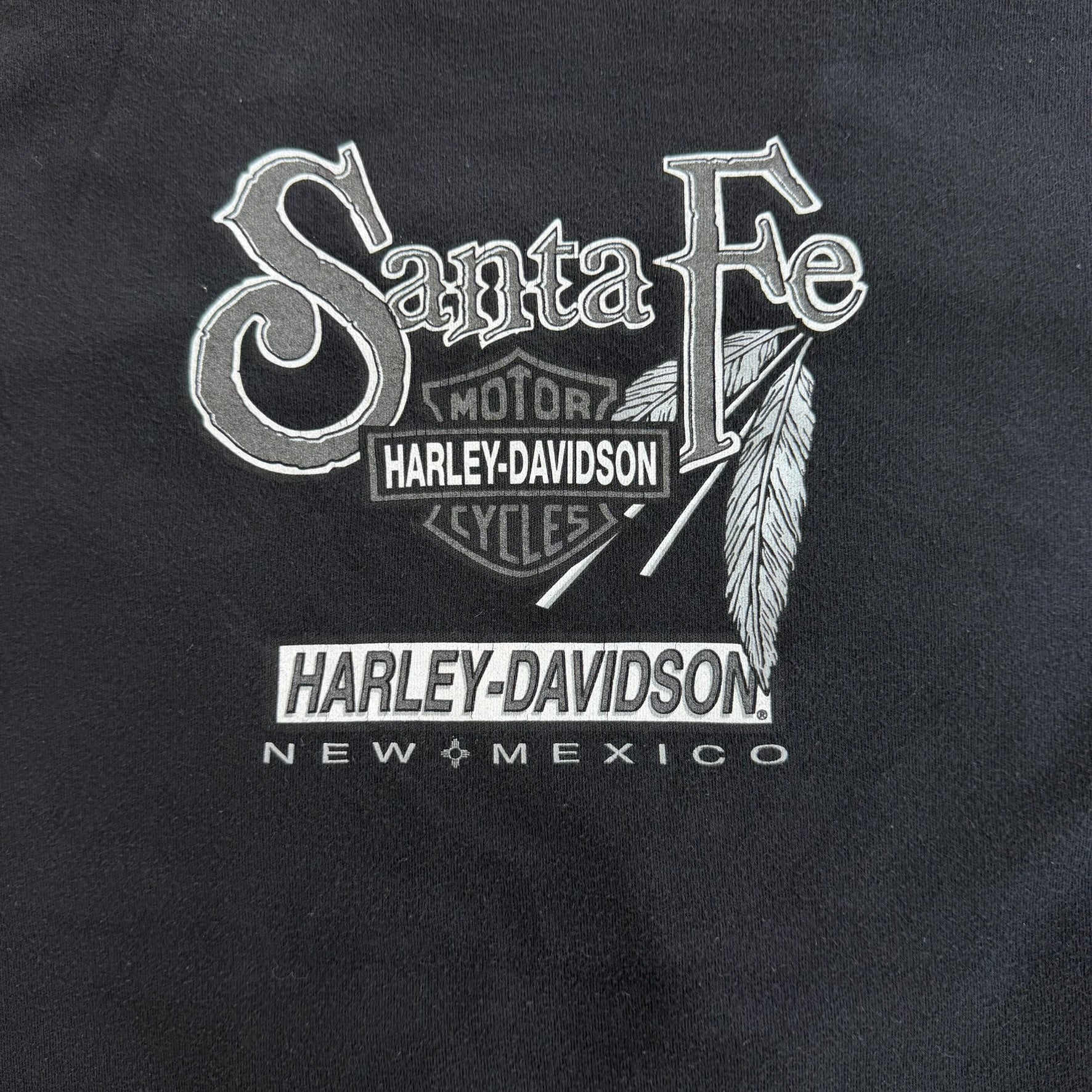 J- Vintage '03 Harley Davidson Santa Fe New Mexico Long Sleeve Tee - Women's XL