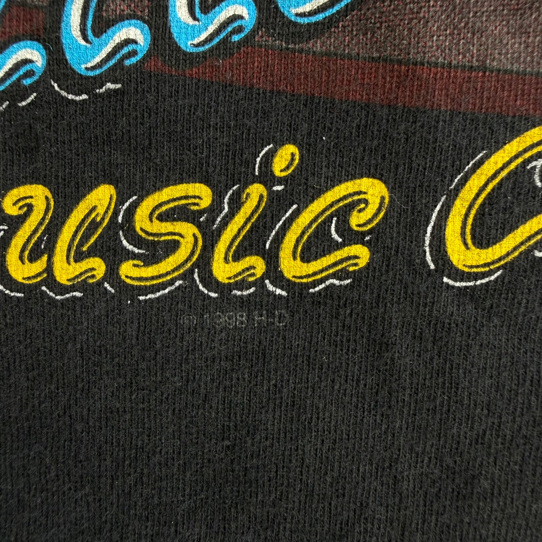 J- Vintage '95 Harley Davidson Nashville Graphic Made In USA Pocket Tee - L