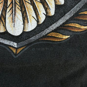 J- Vintage '95 Harley Davidson North Hampton V-Twin Tradition Graphic Single Stitch Tee - XL