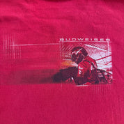 J- Vintage Nascar Dale Jr. Budweiser Picture & Text Graphic Tee - 2XL