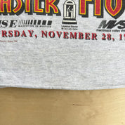 J- Vintage '96 Feaster Five Thanksgiving Run Graphic Made In USA Cropped Long Sleeve - L