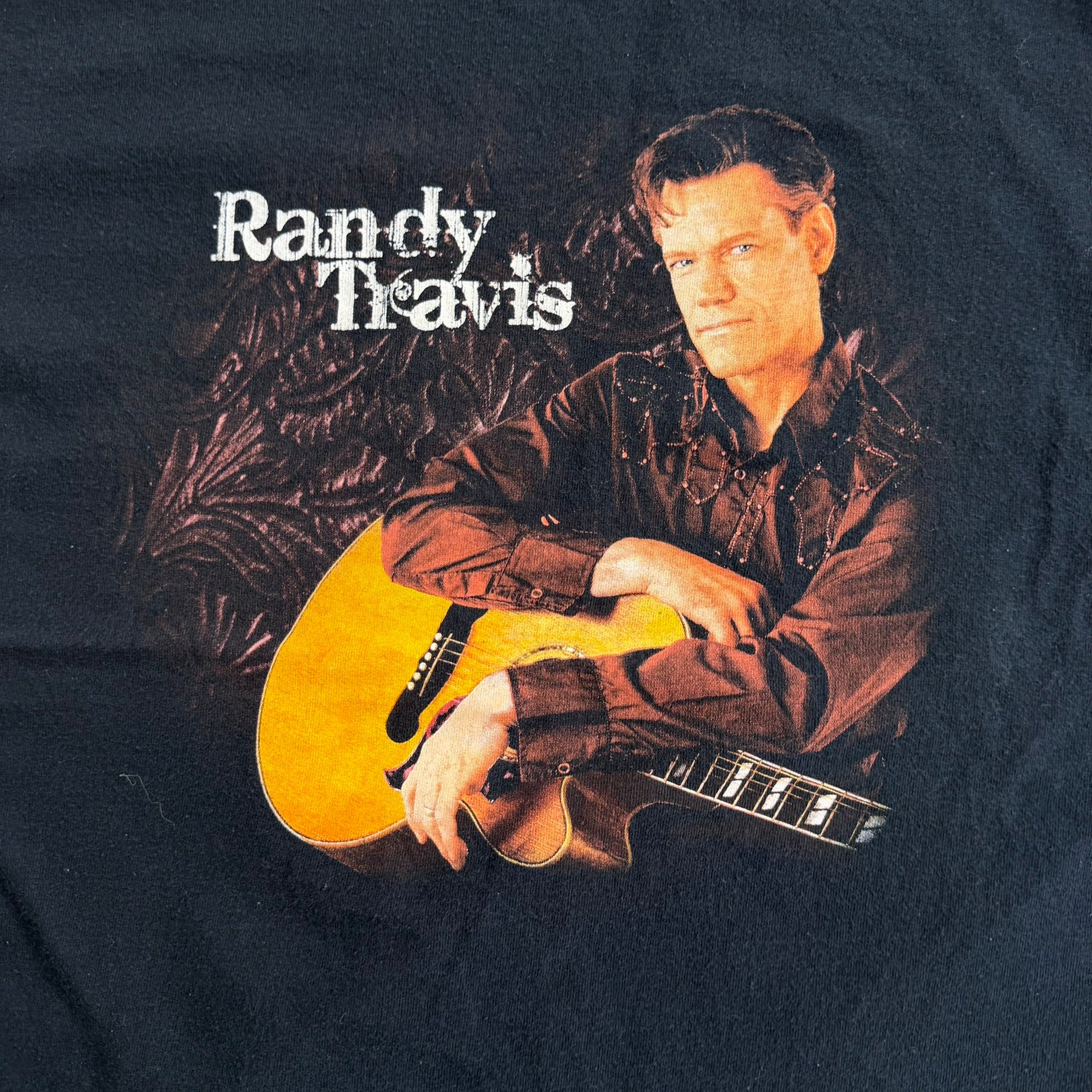 J- Vintage '10 Randy Travis On Tour Graphic Picture Tee - L