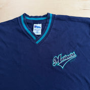 J- Vintage '98 Seattle Mariners MLB Pro Players Embroidered Logo Graphic Tee - XL