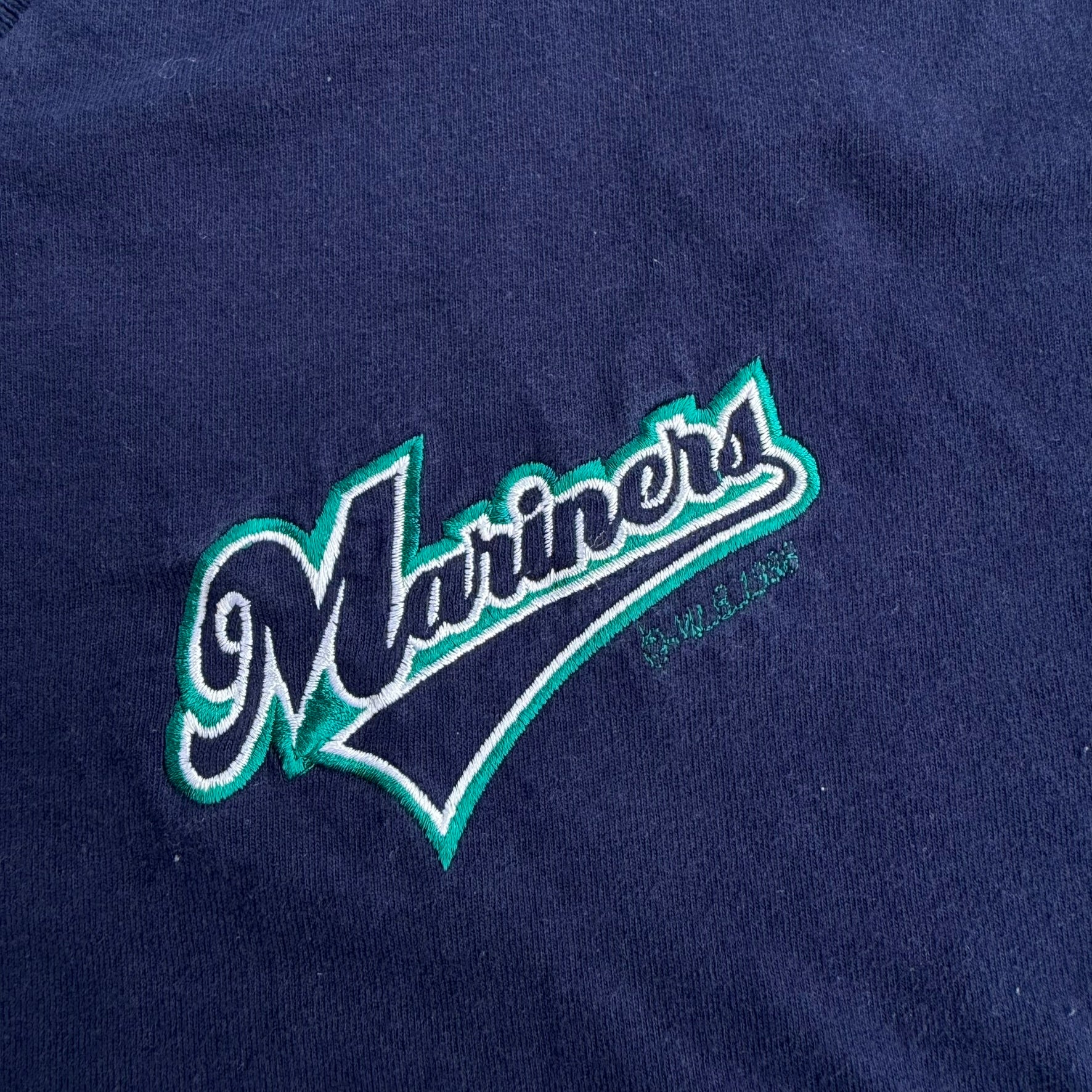 J- Vintage '98 Seattle Mariners MLB Pro Players Embroidered Logo Graphic Tee - XL