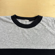 J- Vintage Montreal Canadiens NHL Graphic Two Tone Long Sleeve Tee- L