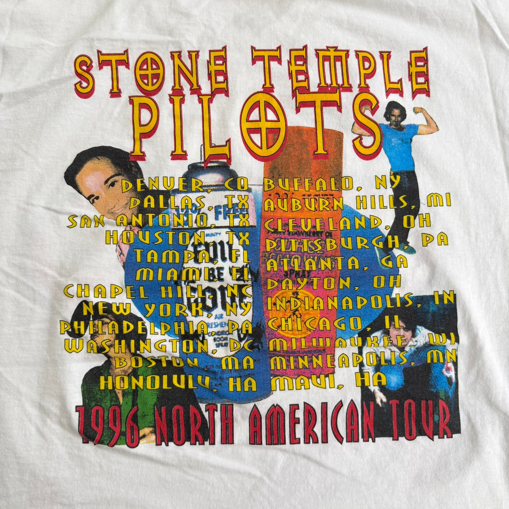J- Vintage '96 Stone Temple Pilot North American Tour Single Stitch Tee - XL