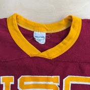 J- Vintage University Of Southern California Trojans Football Made In USA Jersey Style Tee - M