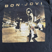 J- Vintage '00 Bon Jovi Picture Hanes Heavyweight Tag Tee - L