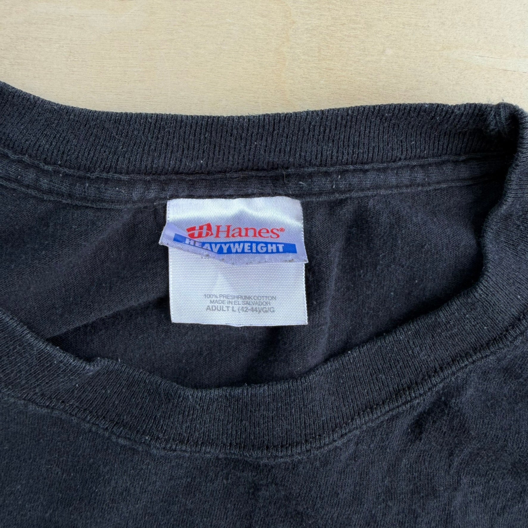 J- Vintage '00 Bon Jovi Picture Hanes Heavyweight Tag Tee - L