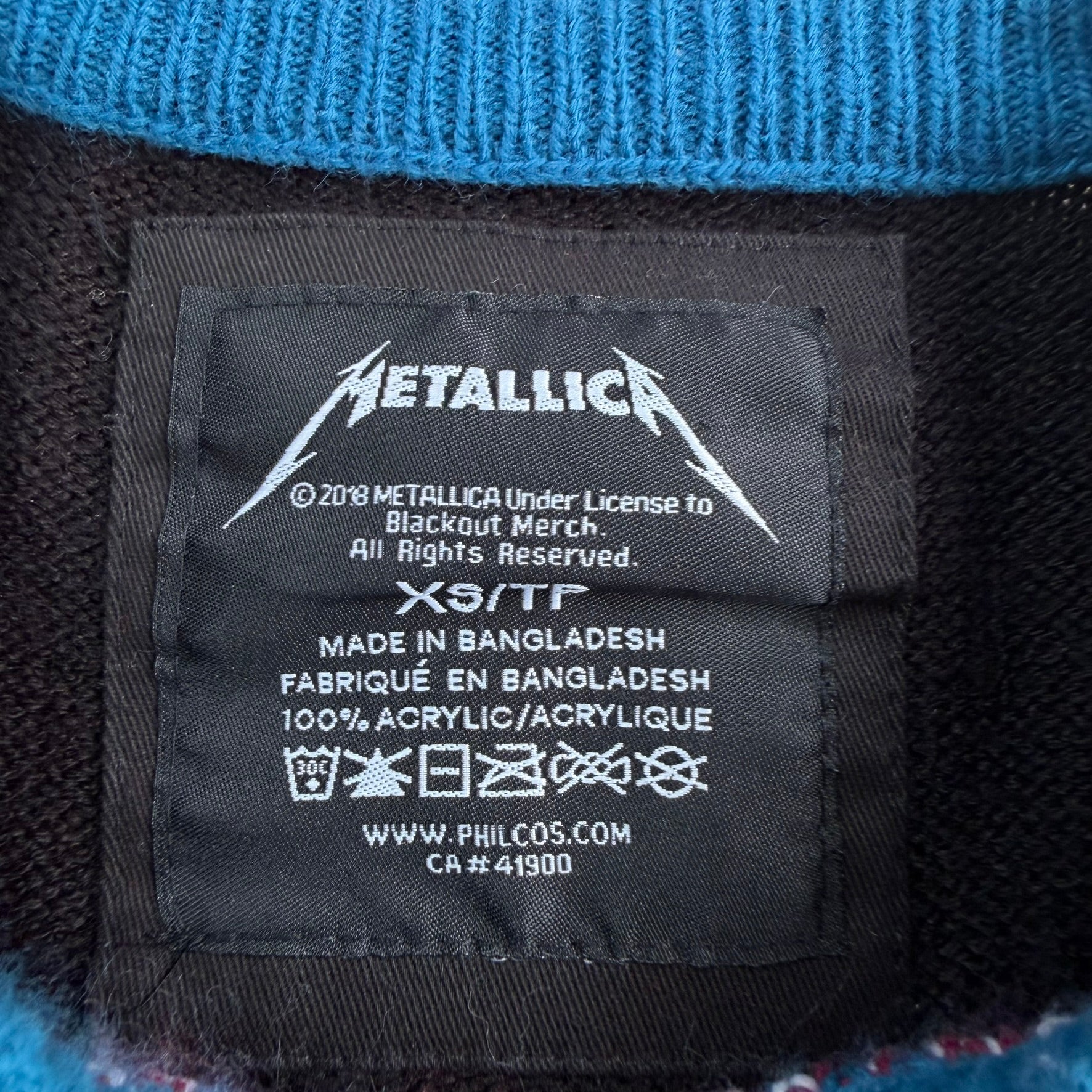 J- '18 Metallica Graphic Knit Sweater - XS