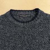 J- Vintage Daniele Blasi Made In Italy Grey & Navy Knit Sweater - L
