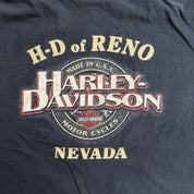 J- Vintage '01 Harley Davidson Reno Nevada Dragon Graphic Made In USA Tee - 3XL