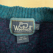 J- Vintage Woolrich Purple & Teal Knit Sweater - L