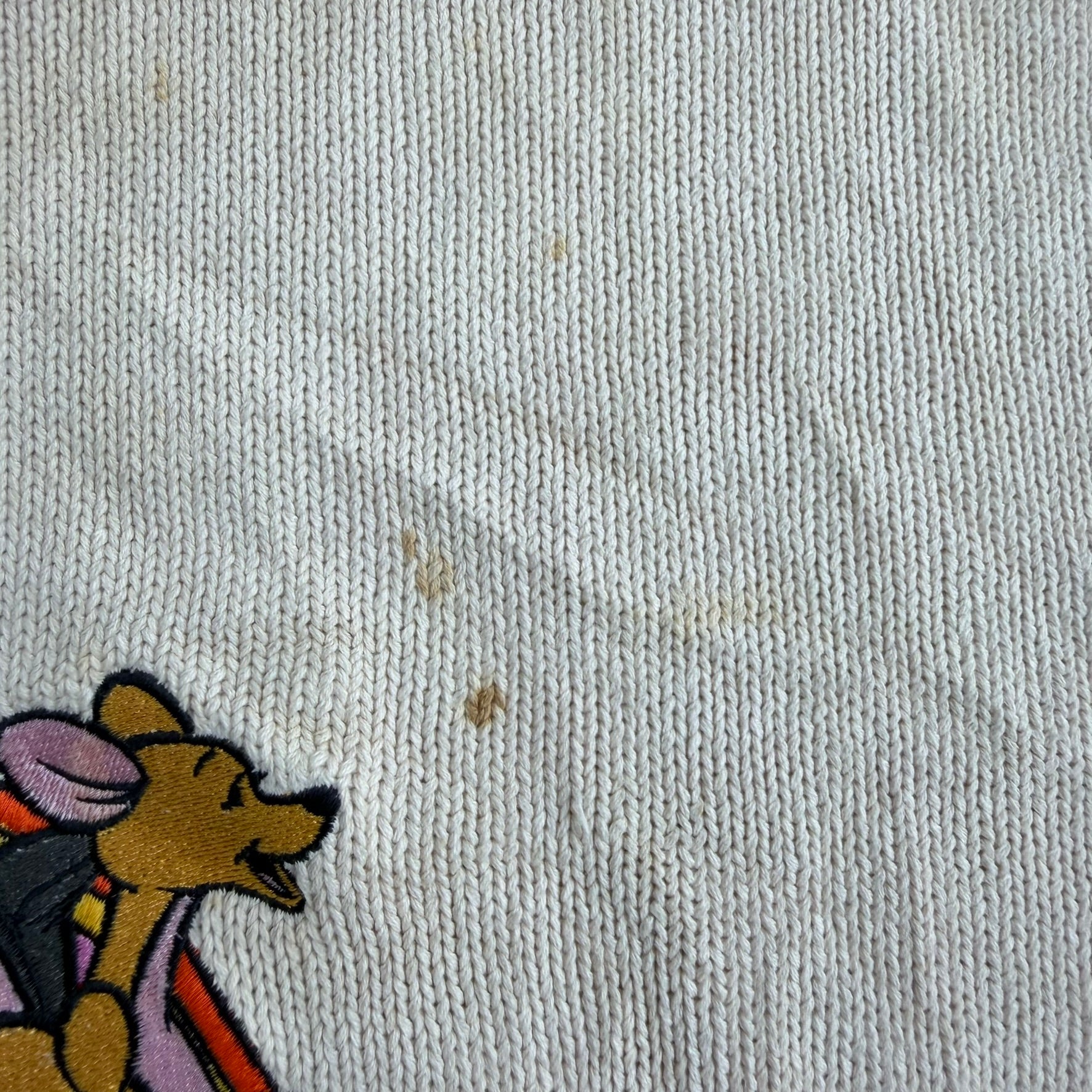 J- Vintage Disney Pooh & Friends Embroidered Knit Sweater - 3XL