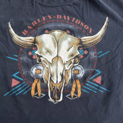 J- Vintage '93 Harley Davidson Oklahoma City Made In USA Single Stitch Tee - L