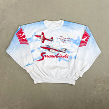 Load image into Gallery viewer, F- Vintage &#39;92 Canadian Snowbirds Military Jets Graphic Crewneck

