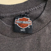 J- Vintage 90s Harley Davidson Legends Live Where Legends Roam Graphic Made In USA Single Stitch Tee - M