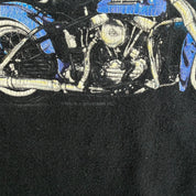 J- Vintage '93 Harley Davidson Daytona Beach Florida Survivor Made In USA Double Collar Tee - L
