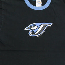 Load image into Gallery viewer, D- Vintage 2004 Toronto Blue Jays MLB Bulletin Logo Ringer Tee
