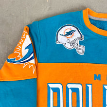 Load image into Gallery viewer, F- Miami Dolphin NFL Handsigh Text &amp; Logo Crewneck
