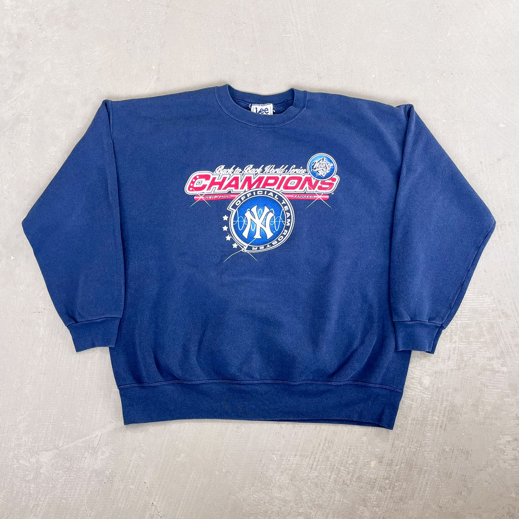 F- Vintage '99 New York Yankees MLB World Series Champions Crewneck