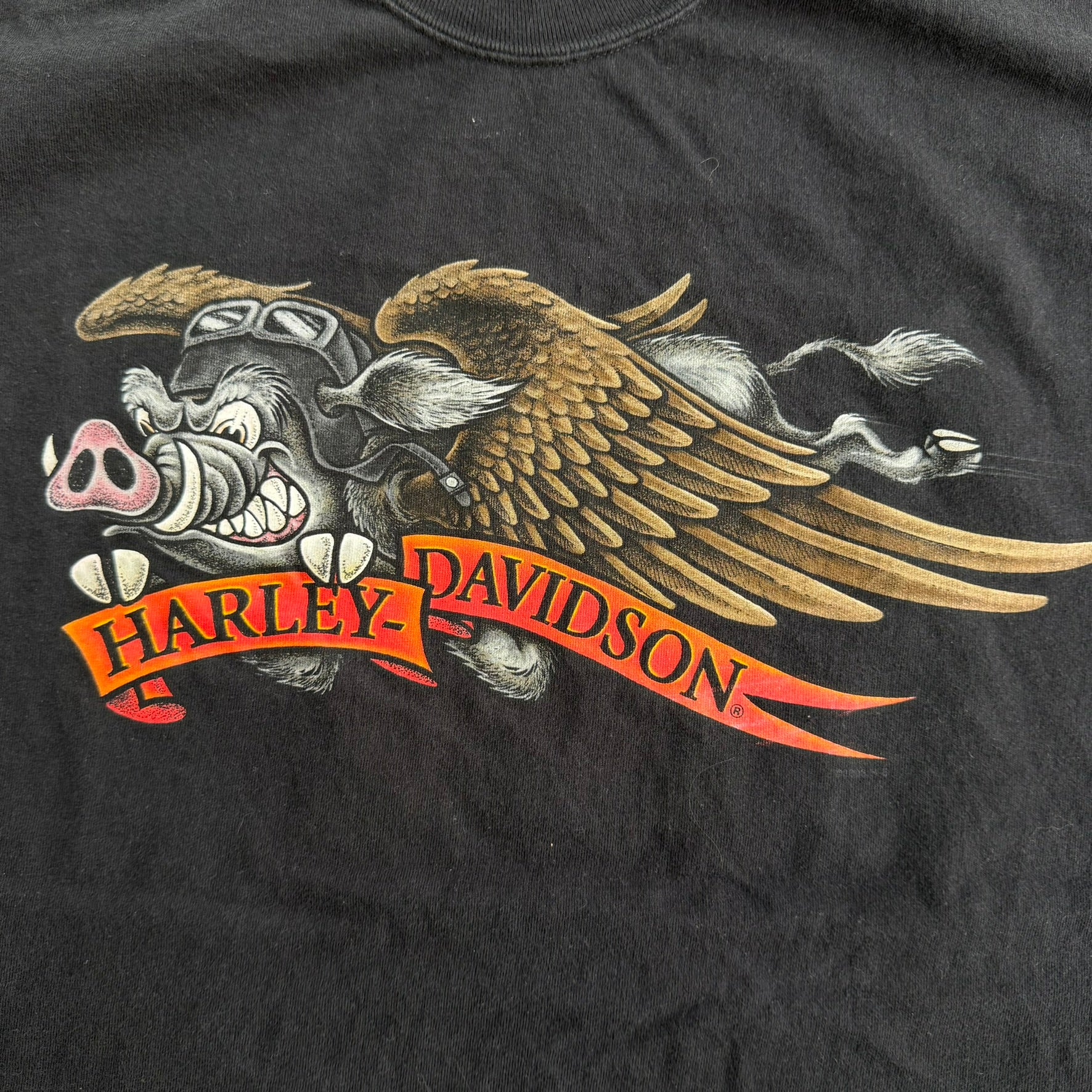 J- Vintage '06 Harley Davidson Vallejo California Hog Graphic Tee - XL
