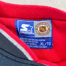 Load image into Gallery viewer, F- Vintage &#39;95 Vancouver Canucks NHL Starter 25th Anniversary Embroidered Crewneck
