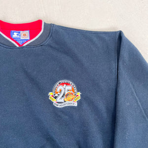 F- Vintage '95 Vancouver Canucks NHL Starter 25th Anniversary Embroidered Crewneck