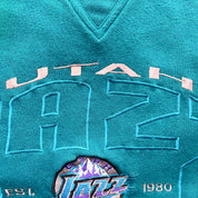 F- Vintage Utah Jazz NBA Lee Embroidered Logo & Text Crewneck