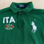 J- Vintage Polo Ralph Lauren Italy Short Sleeve Rugby Shirt - L