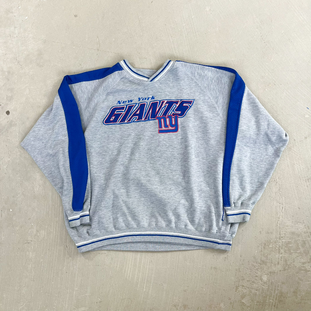 F- Vintage New York Giants NFL Lee Embroidered Text Crewneck
