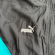 J- Vintage Puma Embroidered Logo Zip Up Lightweight Jacket - L