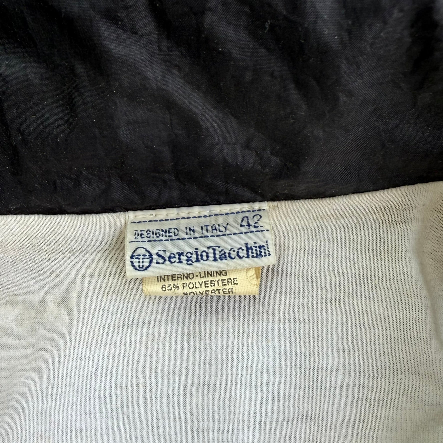 J- Vintage Sergio Tacchini Zip Up Lightweight Windbreaker - 42 (fits XL)