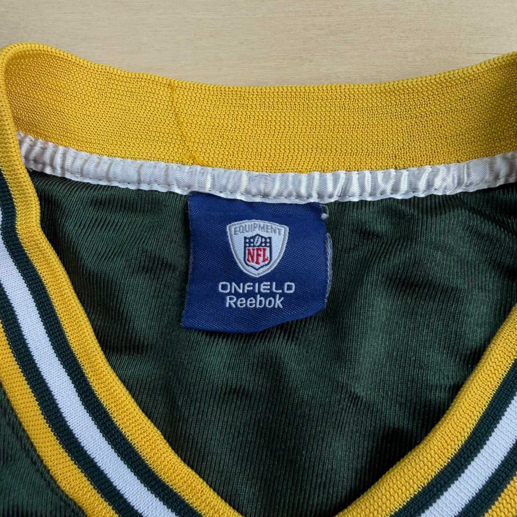 J- Vintage '11 Green Bay Packers Aaron Rodgers NFL Reebok Super Bowl 45 Football Jersey - 50 (fits L)