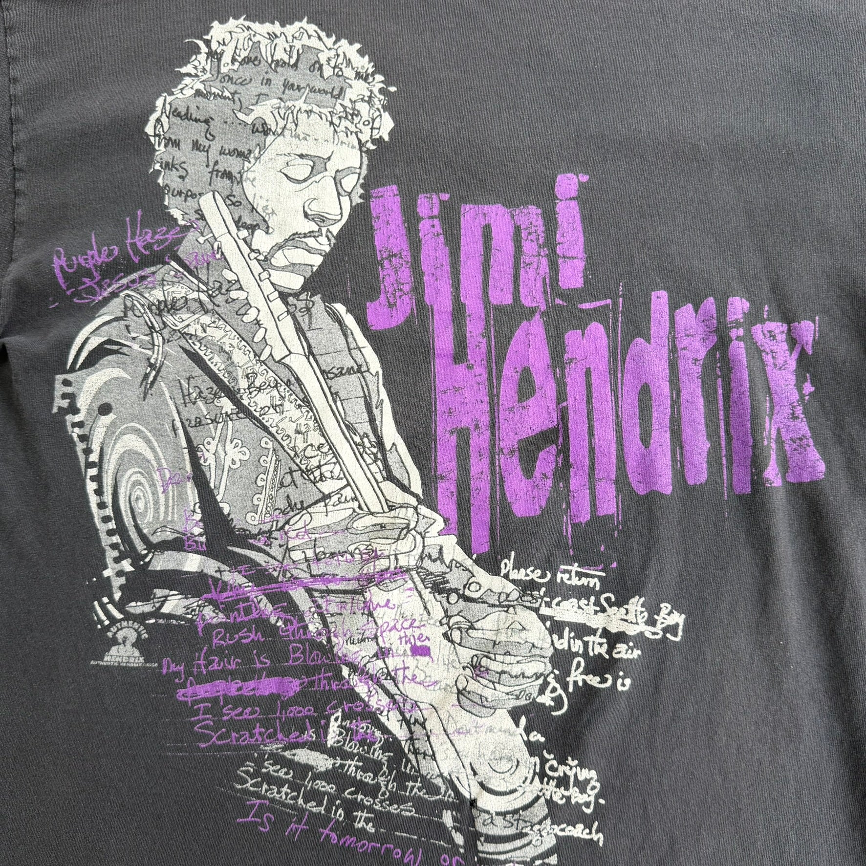 J- Vintage Jimi Hendrix Purple Haze Graphic Tee - XL
