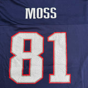 J- Vintage New England Patriots Randy Moss NFL Reebok Football Jersey - M
