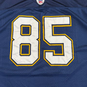 J- Vintage San Diego Chargers Antonio Gates NFL Reebok Football Jersey - 58 (fits 2XL)