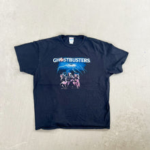 Load image into Gallery viewer, F- Vintage Ghostbusters Picture &amp; Text Junk Food Tag Tee
