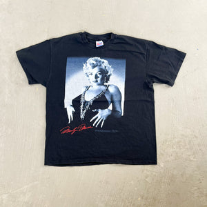 F- Vintage '94 Marilyn Monroe Picture & Signature Single Stitch Tee