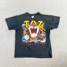 Load image into Gallery viewer, F- Vintage Tazmanian Devil Looney Tunes Motorcycle Graphic Single Stitch Tee
