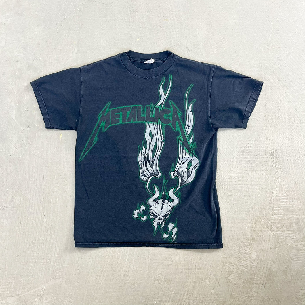 F- Vintage '11 Metallica Text & Flying Skull Tee